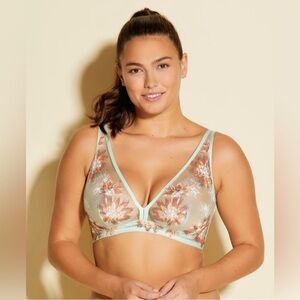 Cosabella Maasai Curvy Triangle Bralette Lagoon Mint Small 32 F G NEW NWT